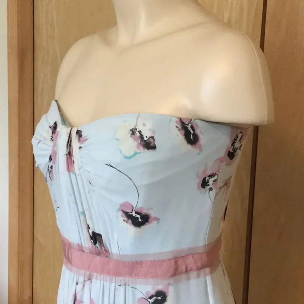 BCBGMAXAZRIA Floral Strapless Dress - Picture 3 of 9